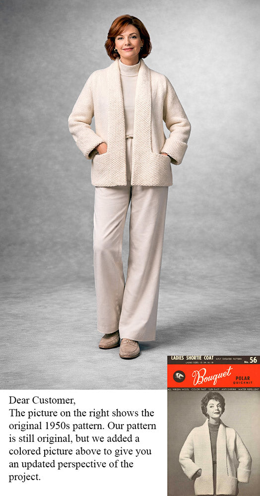 Patron de manteau shortie pour femme