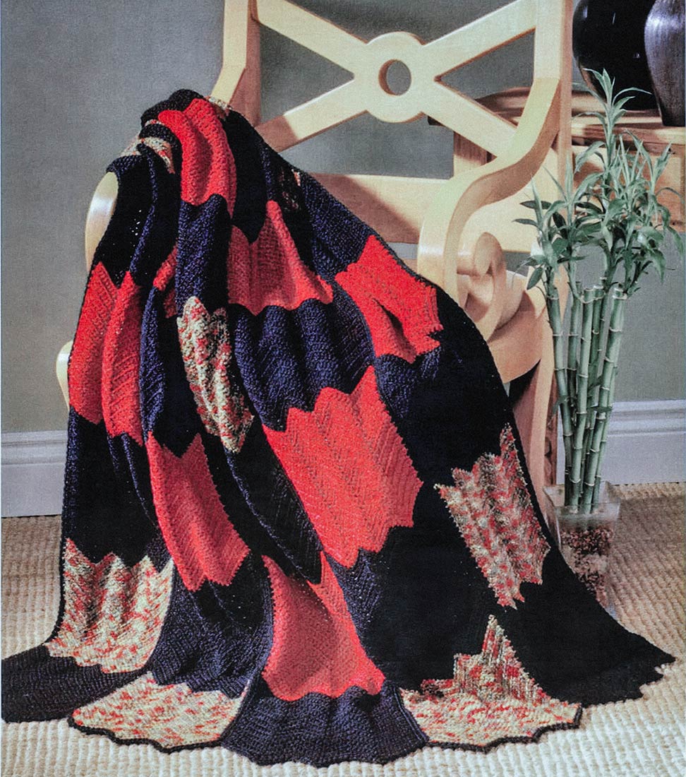 Modèle de couverture de blocs ondulés au crochet