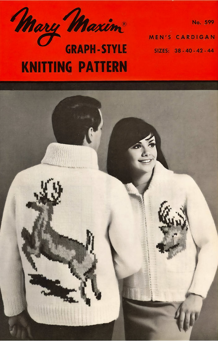 Men's Whitetail Deer Cardigan Pattern