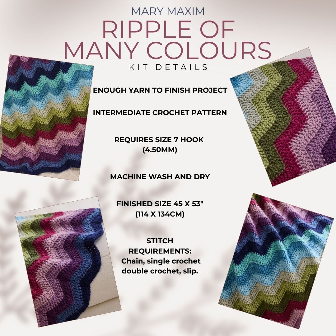 Ripple of Many Colours Throw