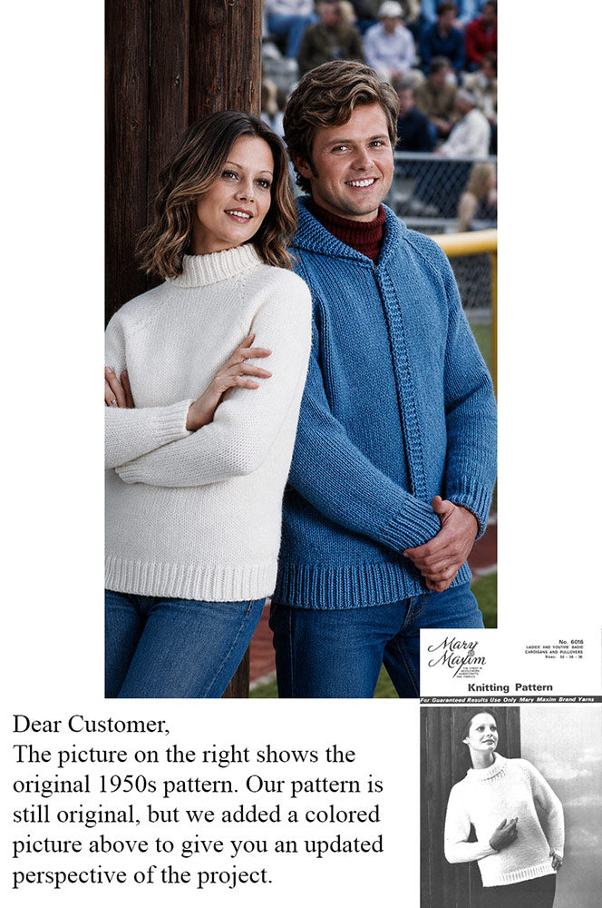 Ladies' & Youths' Basic Cardigan & Pullover Pattern
