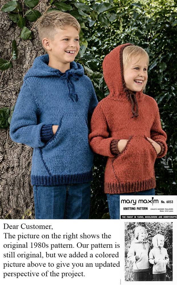 Child's Hooded Pullover Pattern