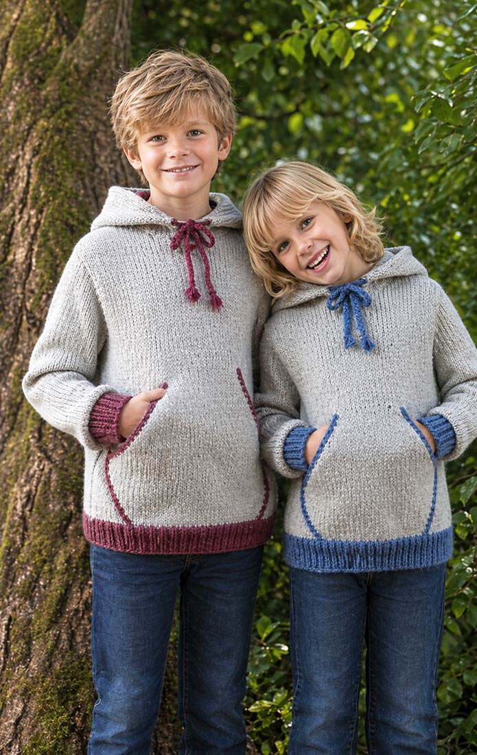 Modèle de pull à capuche pour enfants