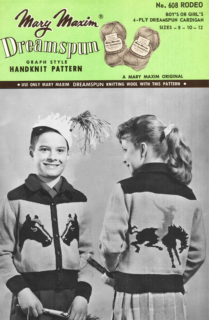 Boy's & Girl's Rodeo Cardigan Pattern
