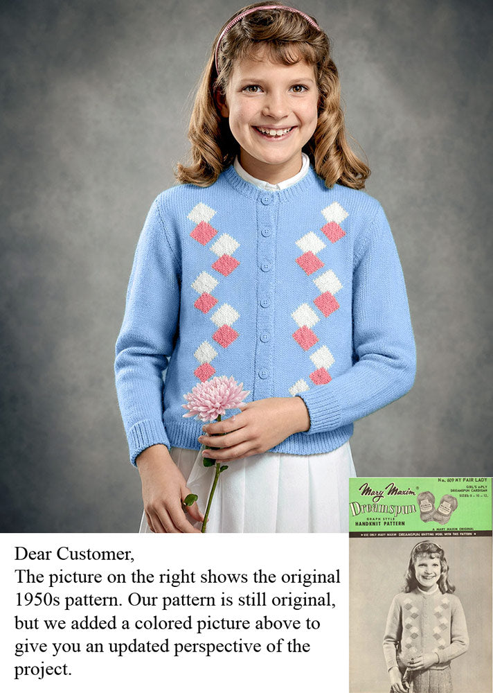 Modèle de cardigan pour fille Fair Lady