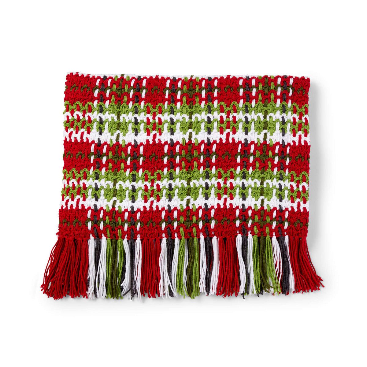 Free Plaid Christmas Crochet Blanket Pattern