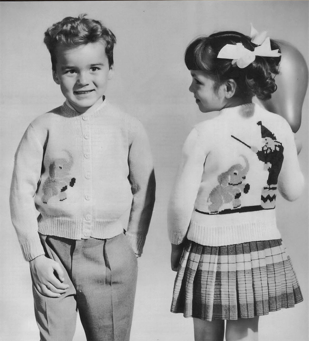 Patron Cardigan Éléphant Fille ou Garçon