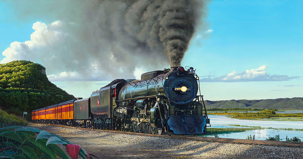 Great River Steam Jigsaw Puzzle