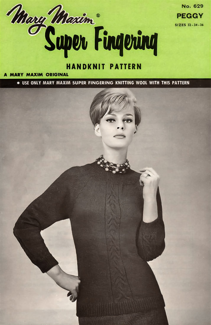 Peggy Cabled Sweater Pattern