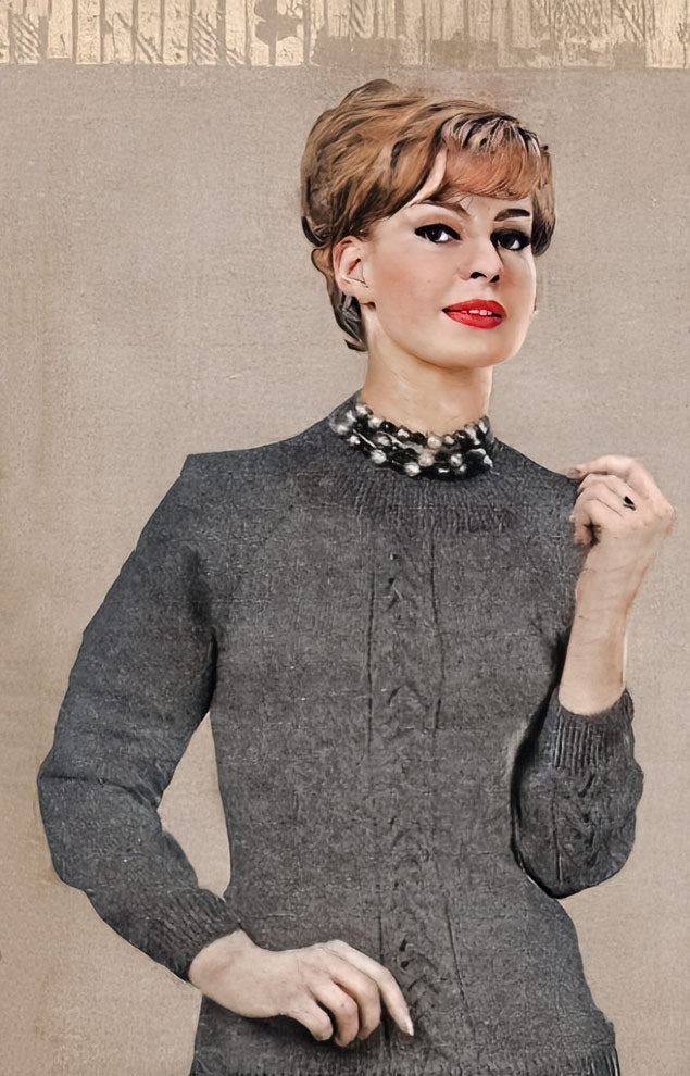 Peggy Cabled Sweater Pattern