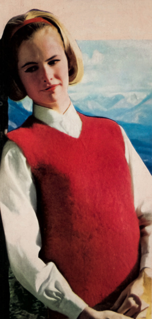 Modèle de pull à col en V