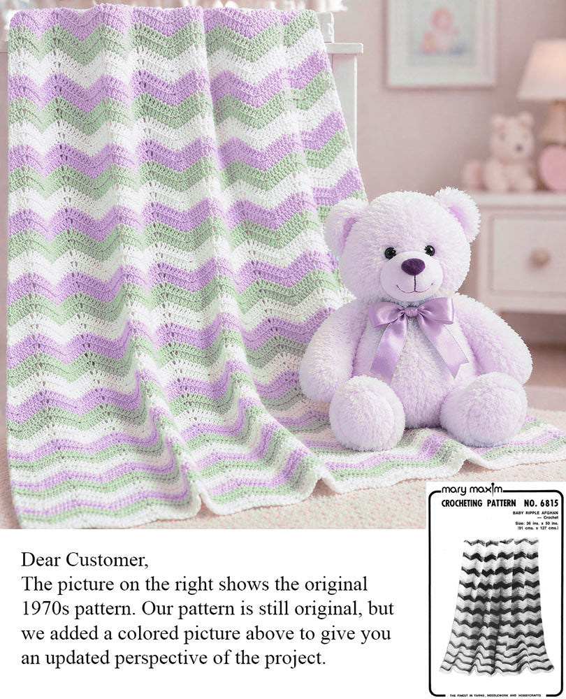 Baby Ripple Afghan Crochet Pattern