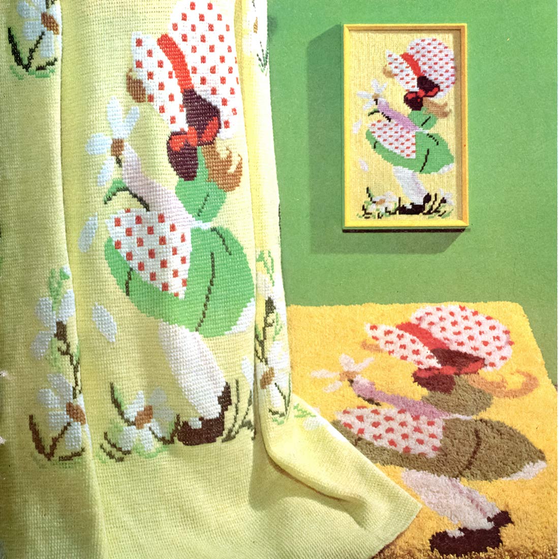 Crocheté Il m’aime modèle afghan