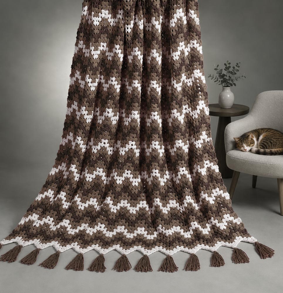 Lace Ripple Afghan Pattern