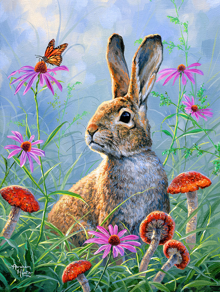 Curious Cottontail Jigsaw Puzzle
