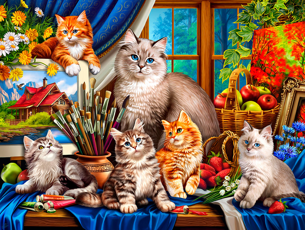 Creative Cats Jigsaw Puzzle