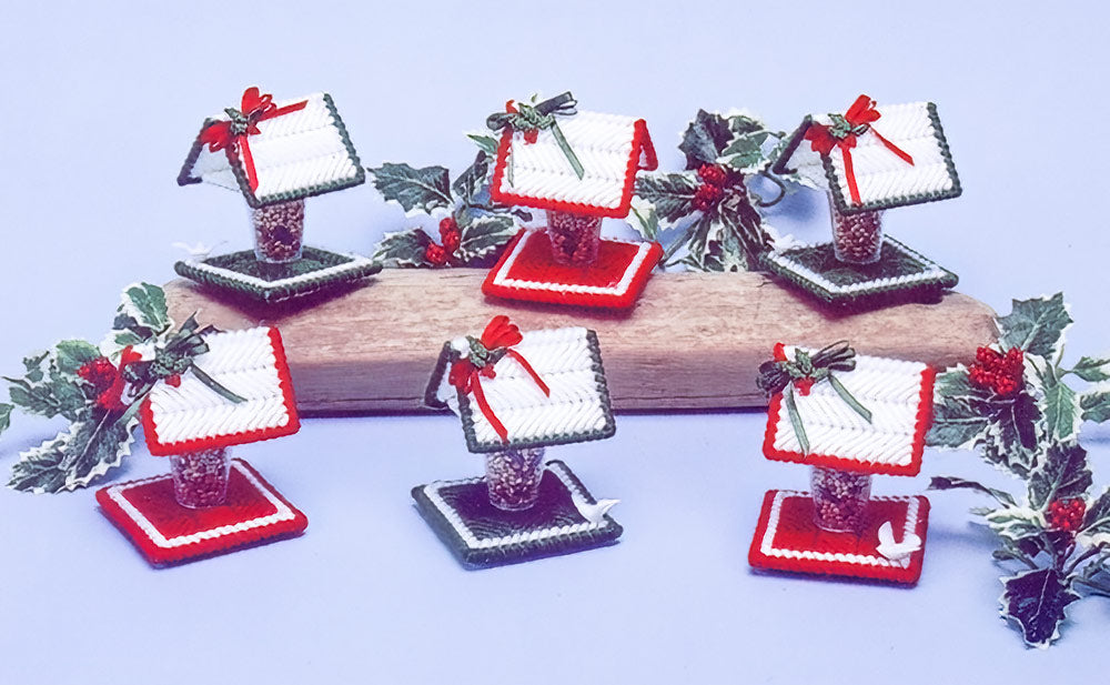 Modèle de mangeoires à oiseaux en toile plastique