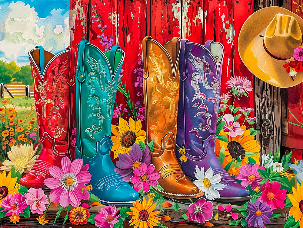 Country Boots Jigsaw Puzzle