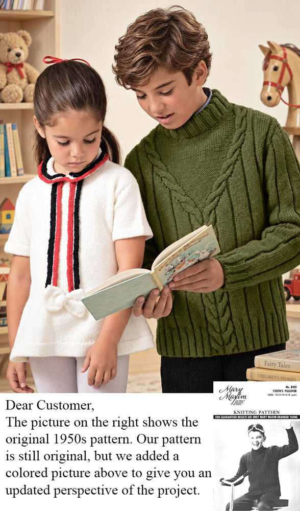 Patron de pull pour jeunes
