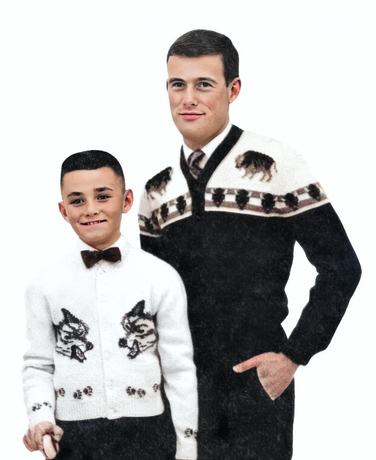 Men's Bison Cardigan Pattern