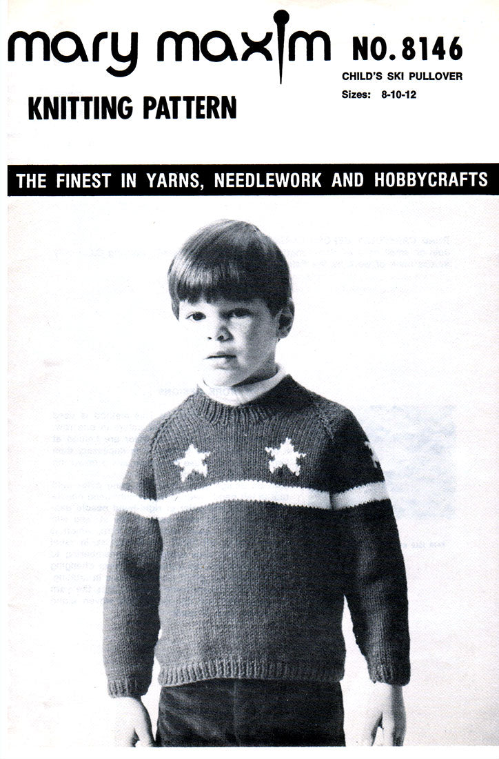 Child's Ski Pullover Pattern