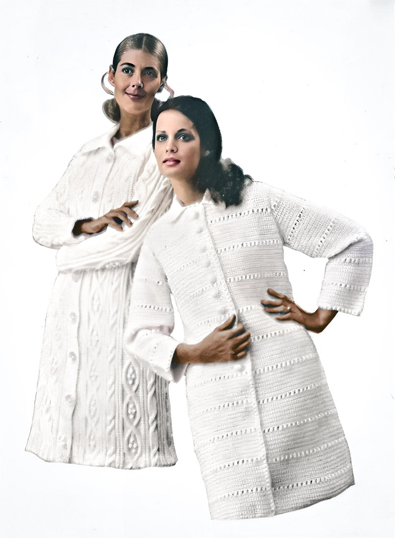 Patron de manteau Aran pour femme