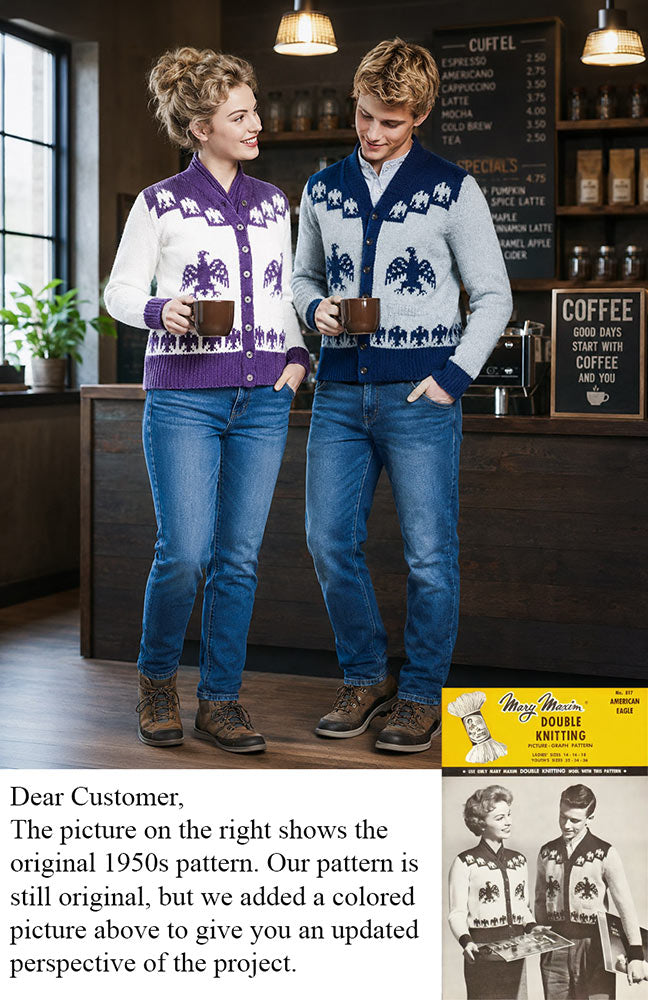 American Eagle Cardigan Pattern