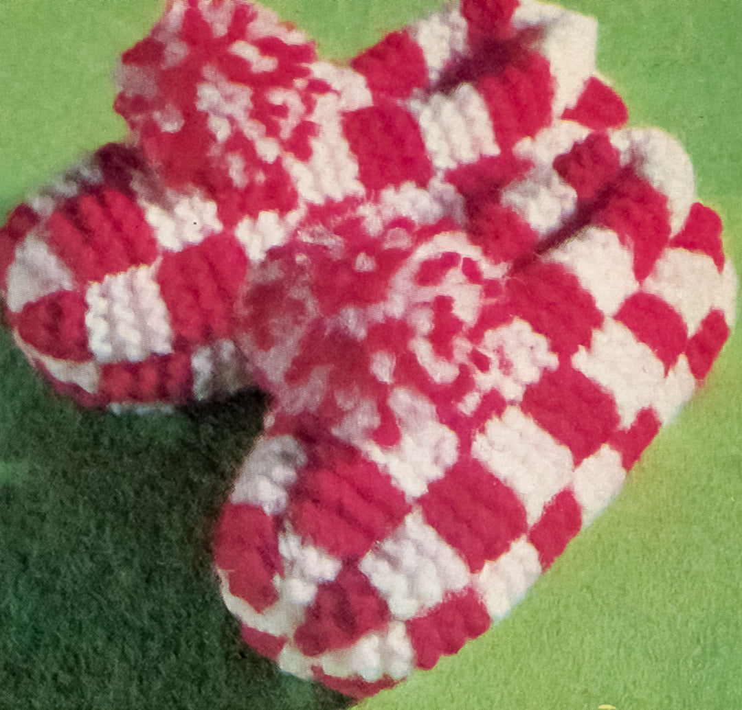 Checkered Slippers Pattern
