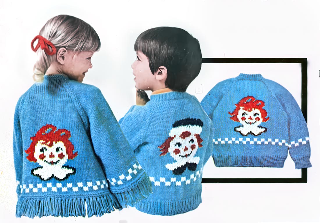 Fringed Jacket - Rag Doll Pattern