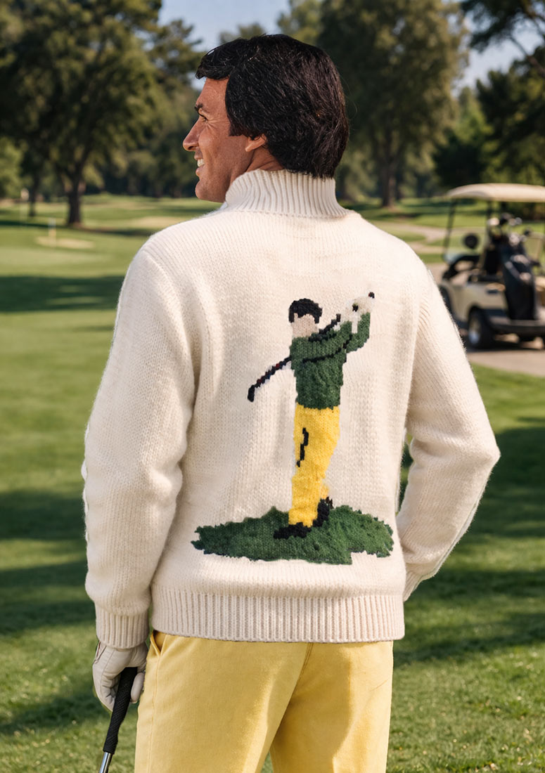 Modèle de cardigan de golf