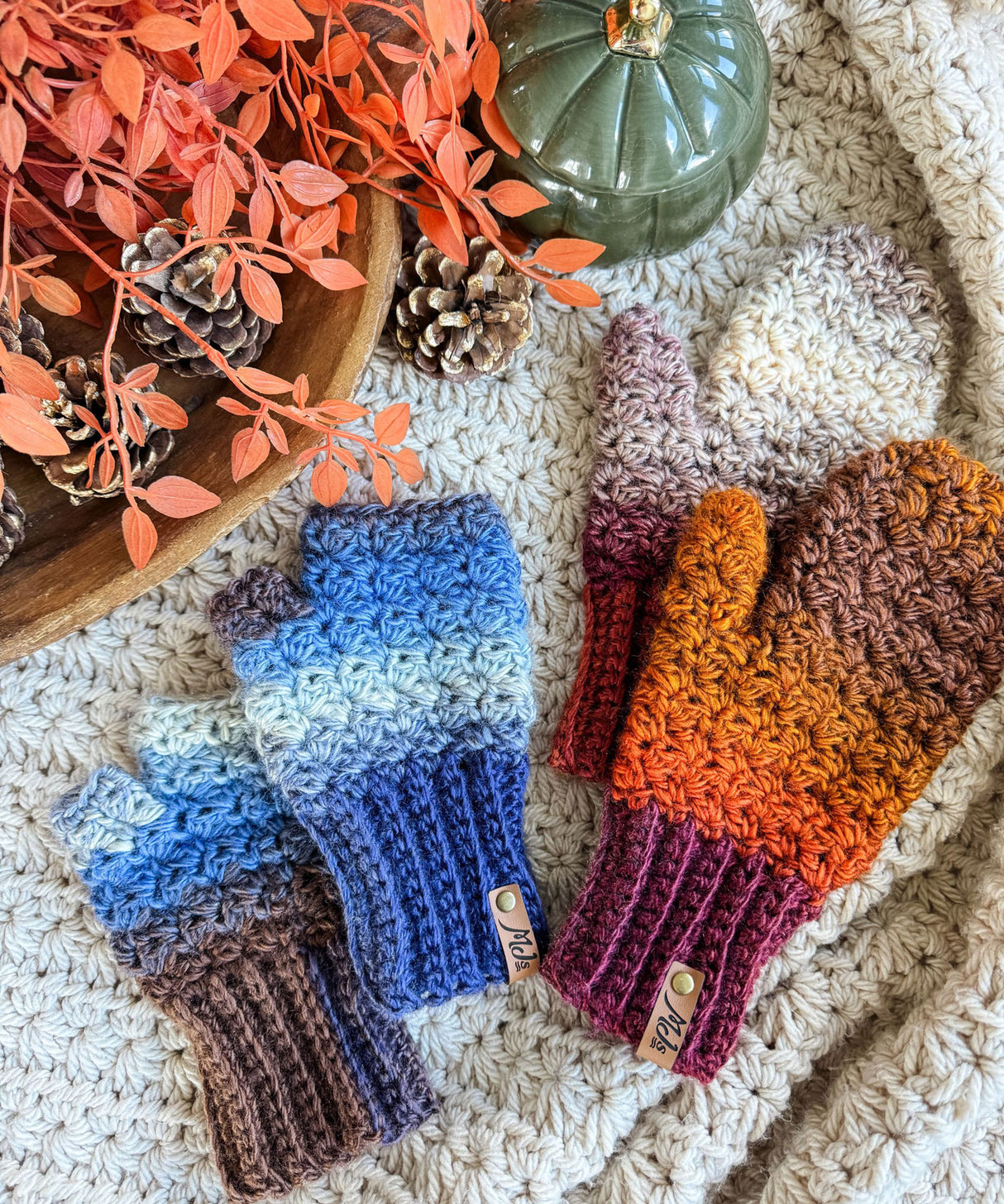 Suzette Mittens & Fingerless Gloves