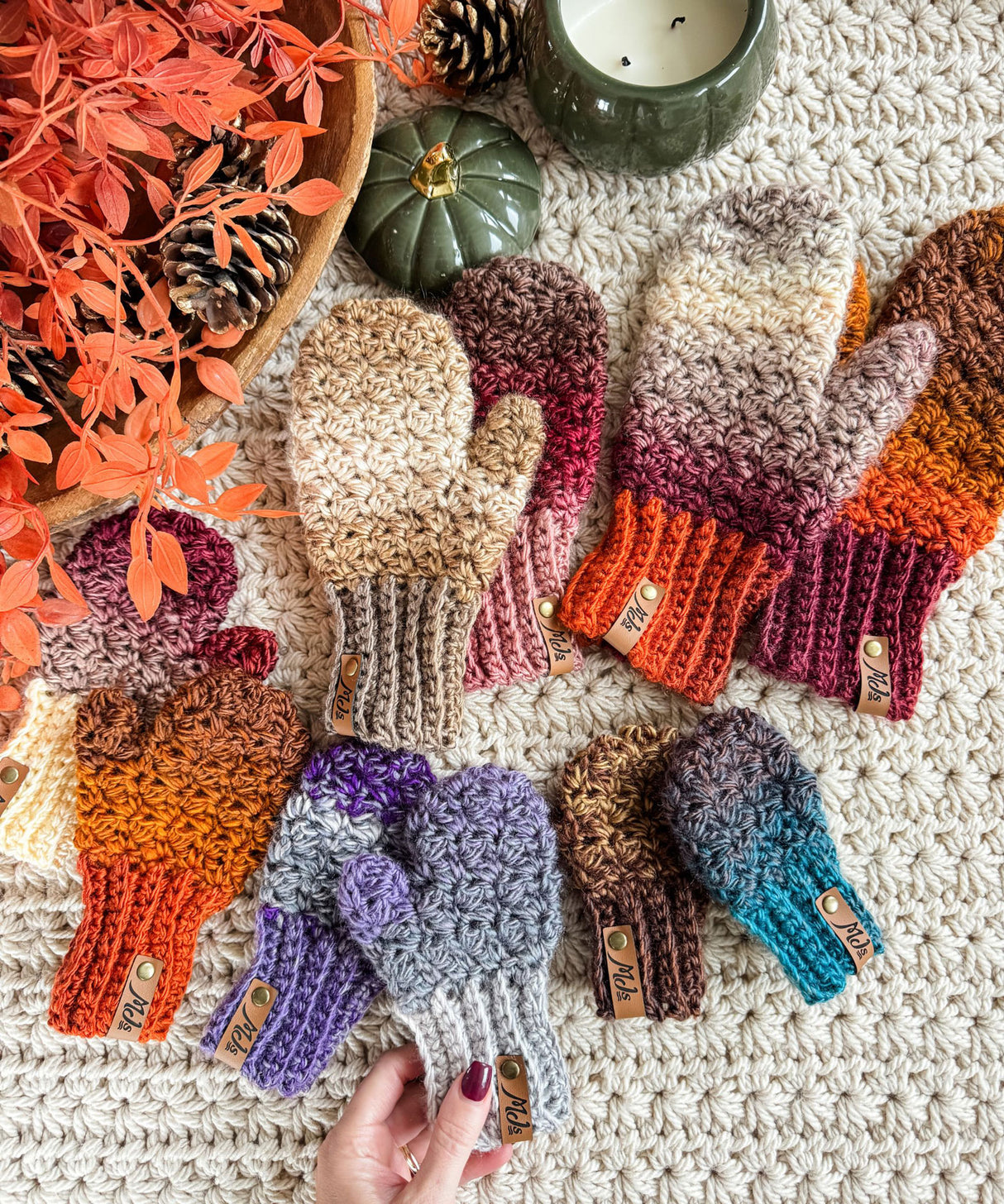 Suzette Mittens & Fingerless Gloves