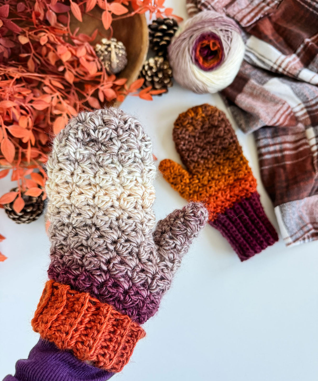 Suzette Mittens & Fingerless Gloves