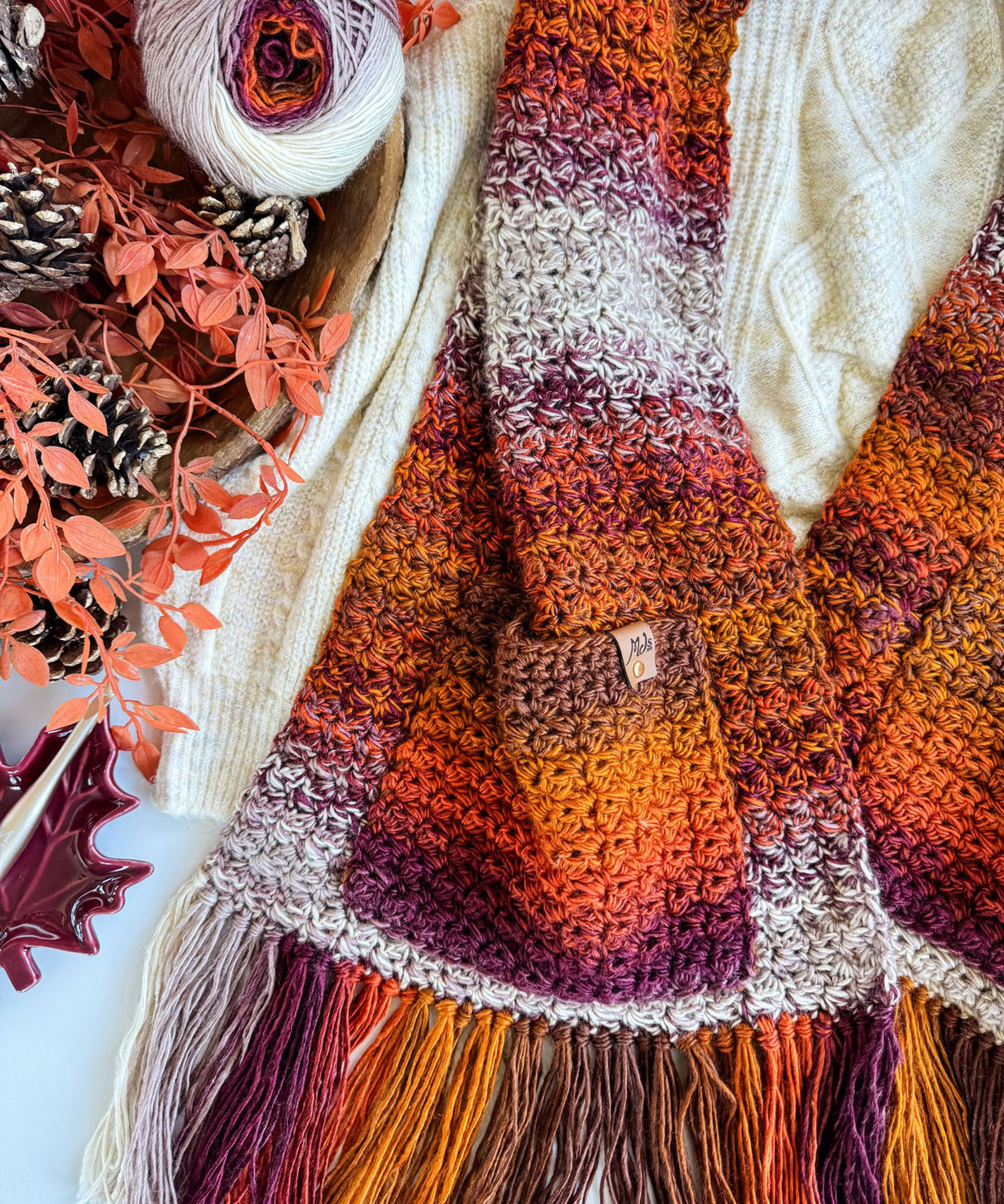 Chunky Suzette Pocket Shawl