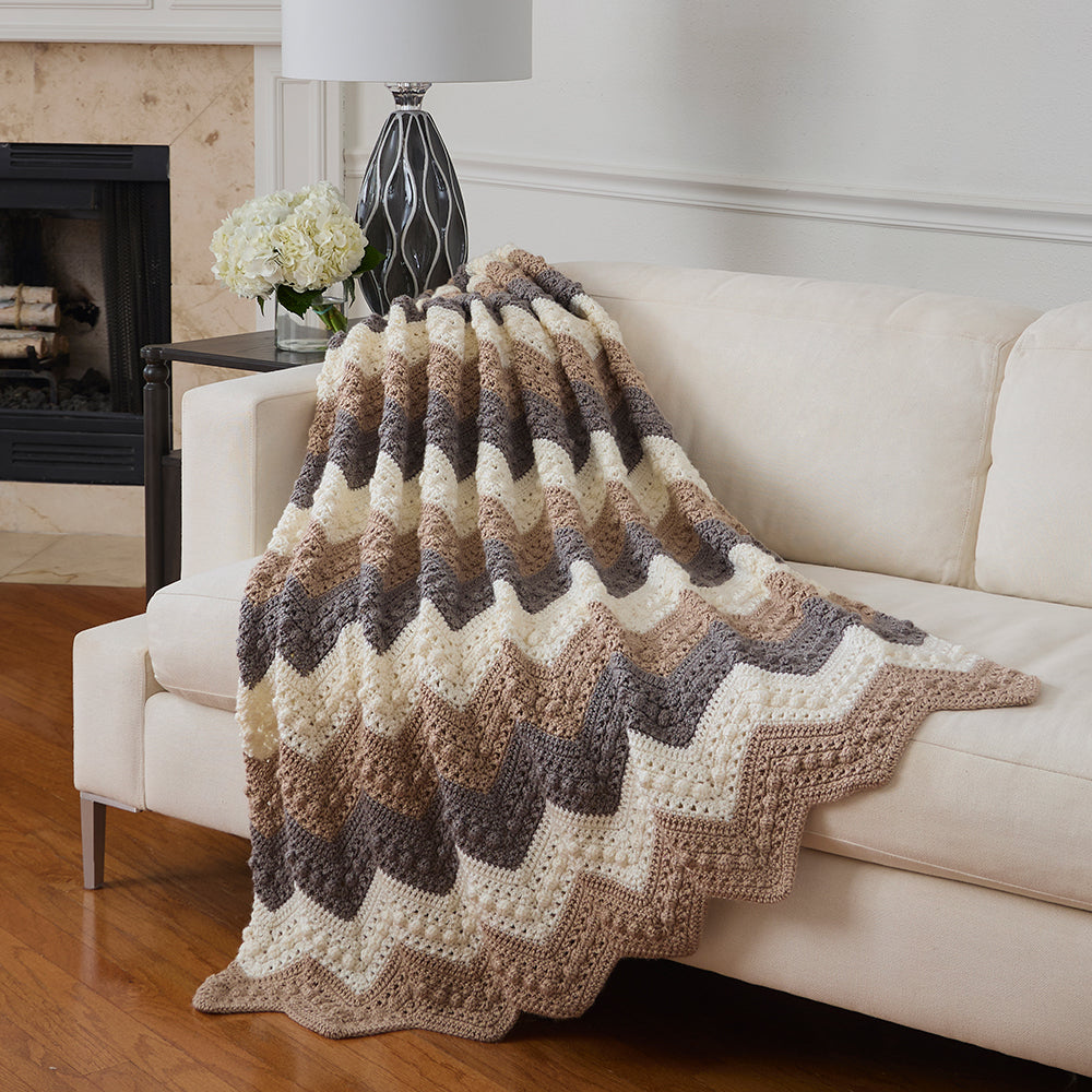 Bobbles Chevron Blanket