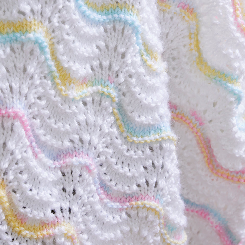 Peaceful Waves Knit Blanket