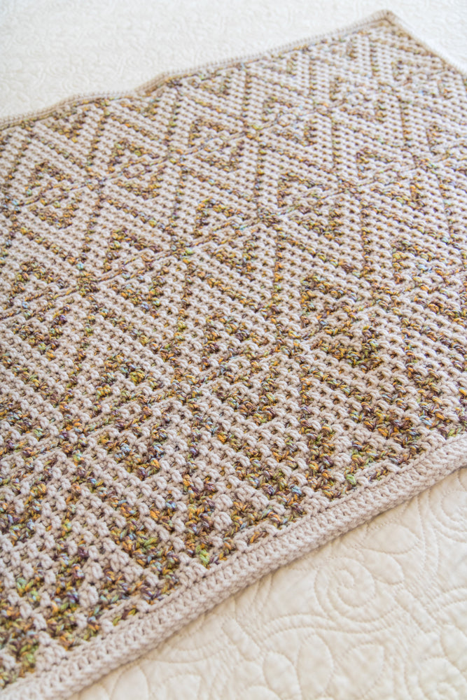 Mosaic Crochet Baby Blanket