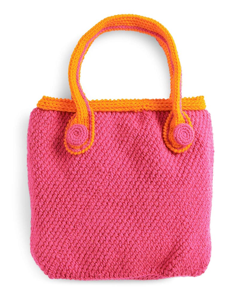 Crochet Flower Tote Bag