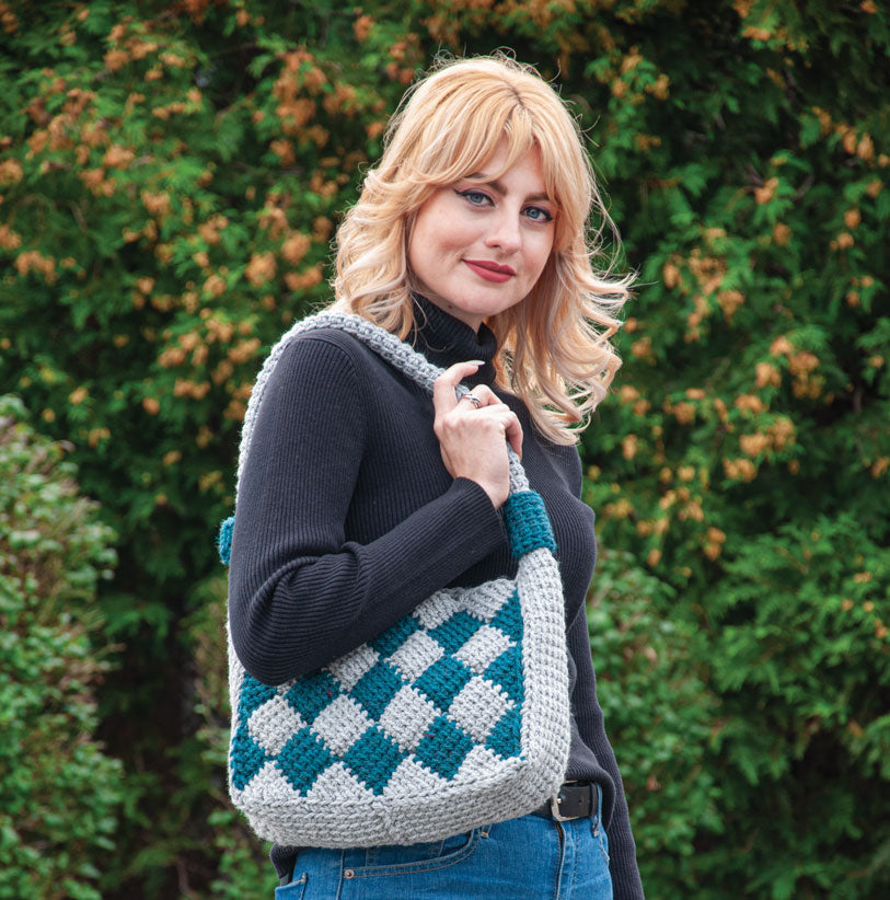Sac fourre-tout au crochet Dancing Diamonds