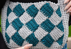 Sac fourre-tout en tricot Dancing Diamonds