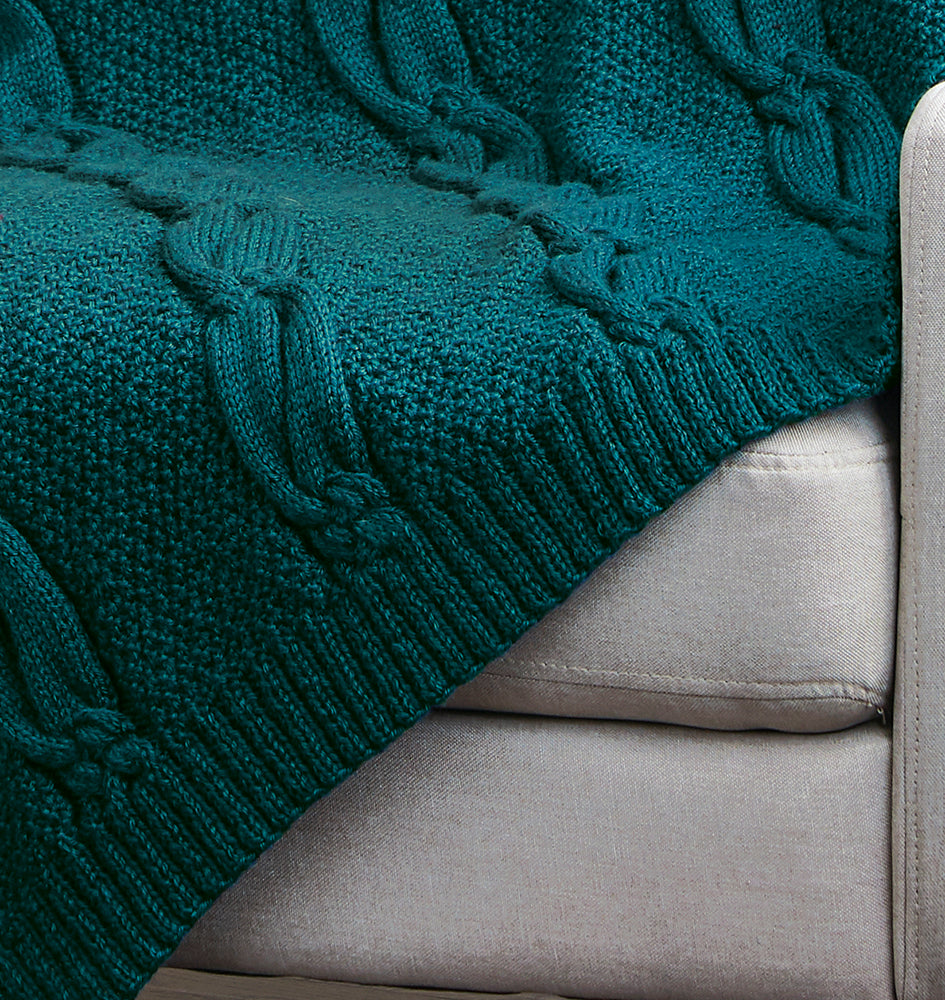 Knotted Cables Blanket