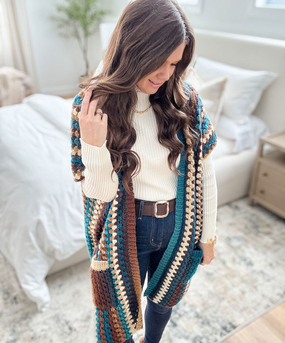 Granny Pop Long Ruana