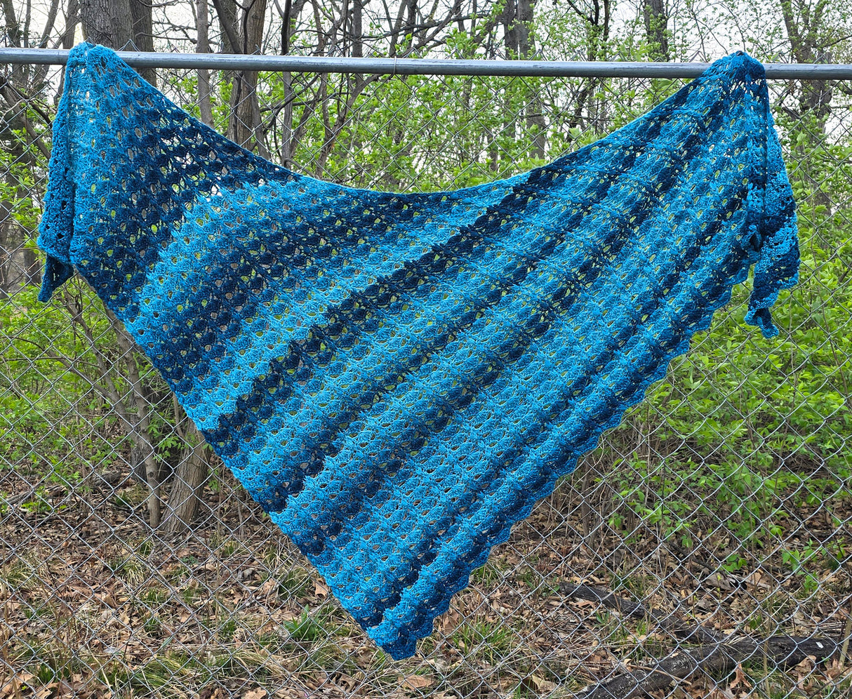 Fantasy World Asymmetrical Shawl