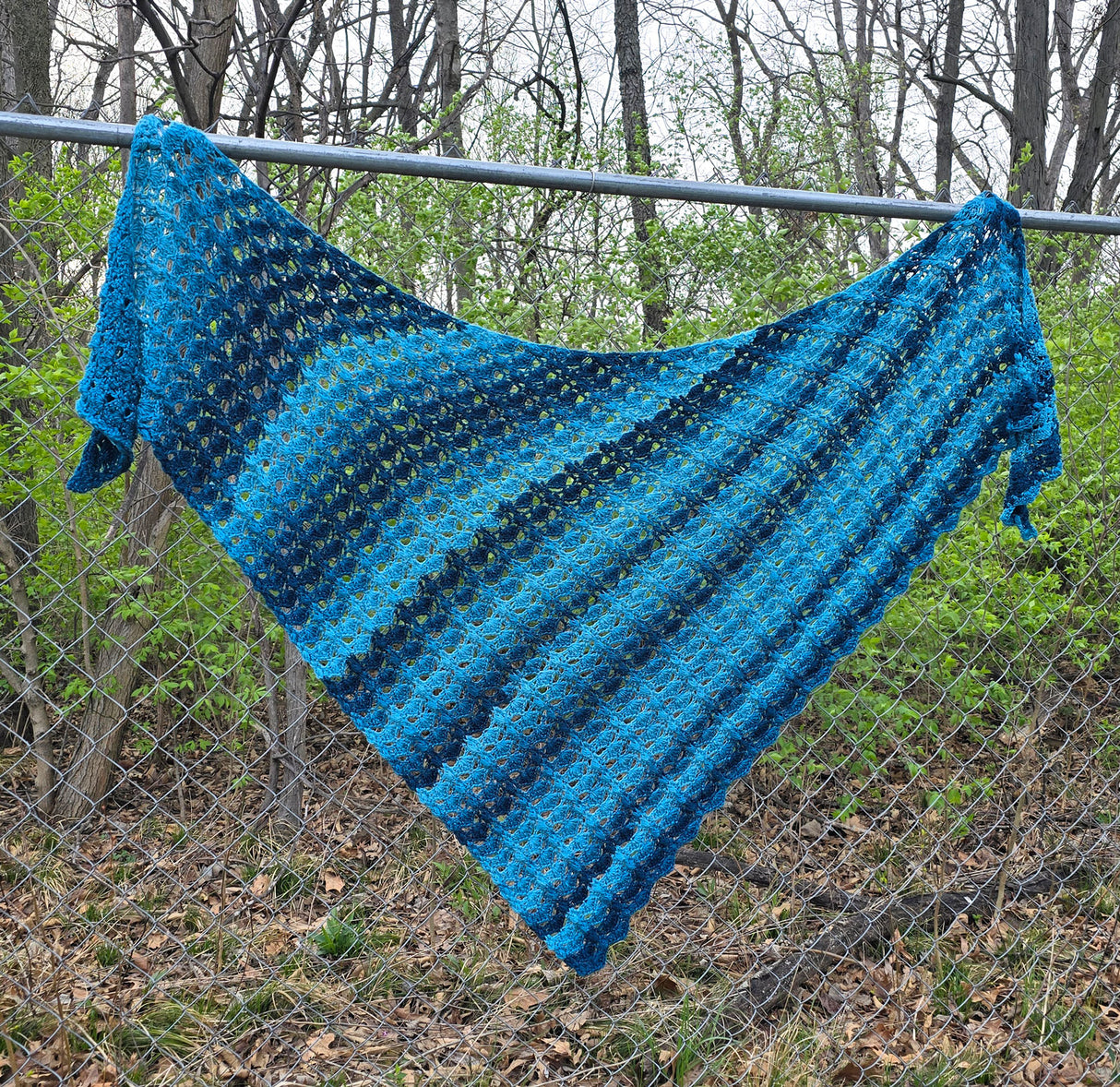 Fantasy World Asymmetrical Shawl