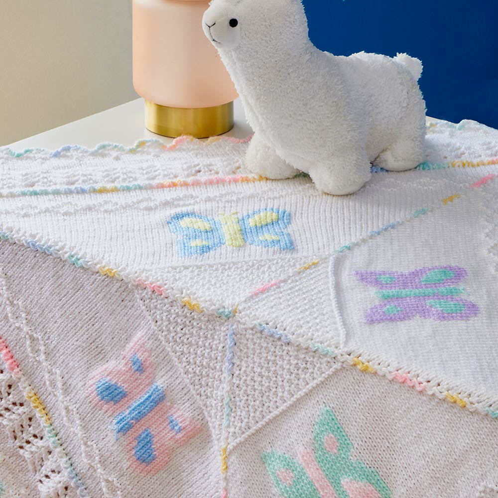 Babies and Butterflies Blanket Pattern