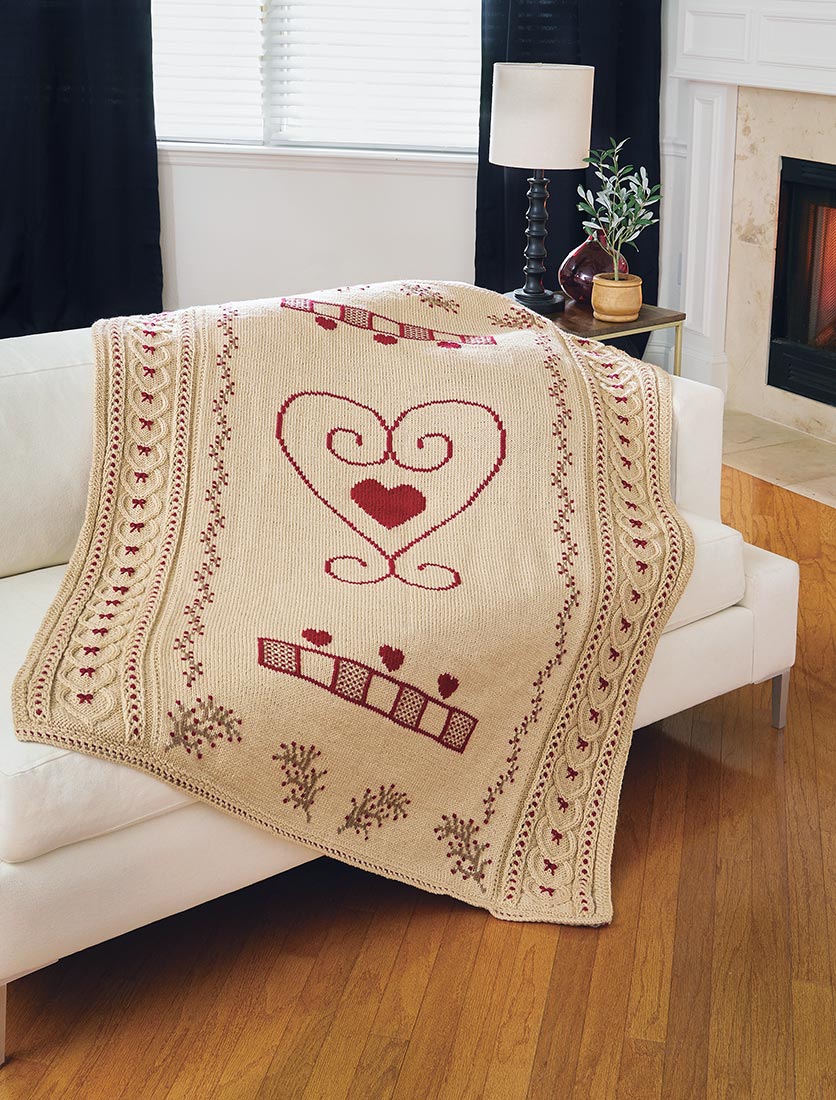 Country Charm Throw Pattern Mary Maxim Ltd