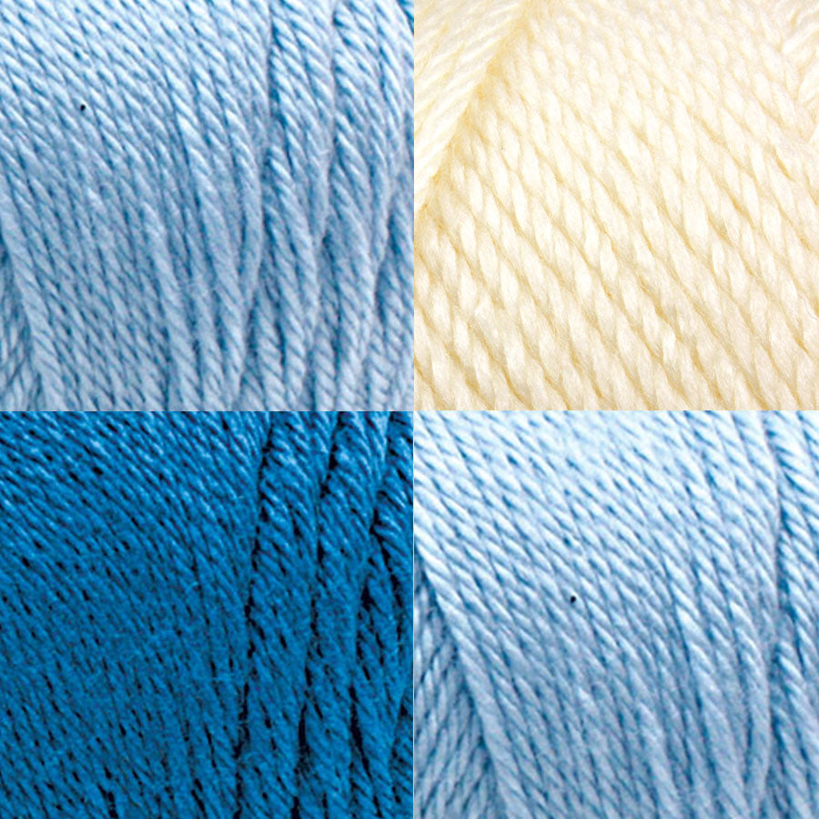 Couverture pour bébé au crochet vichy