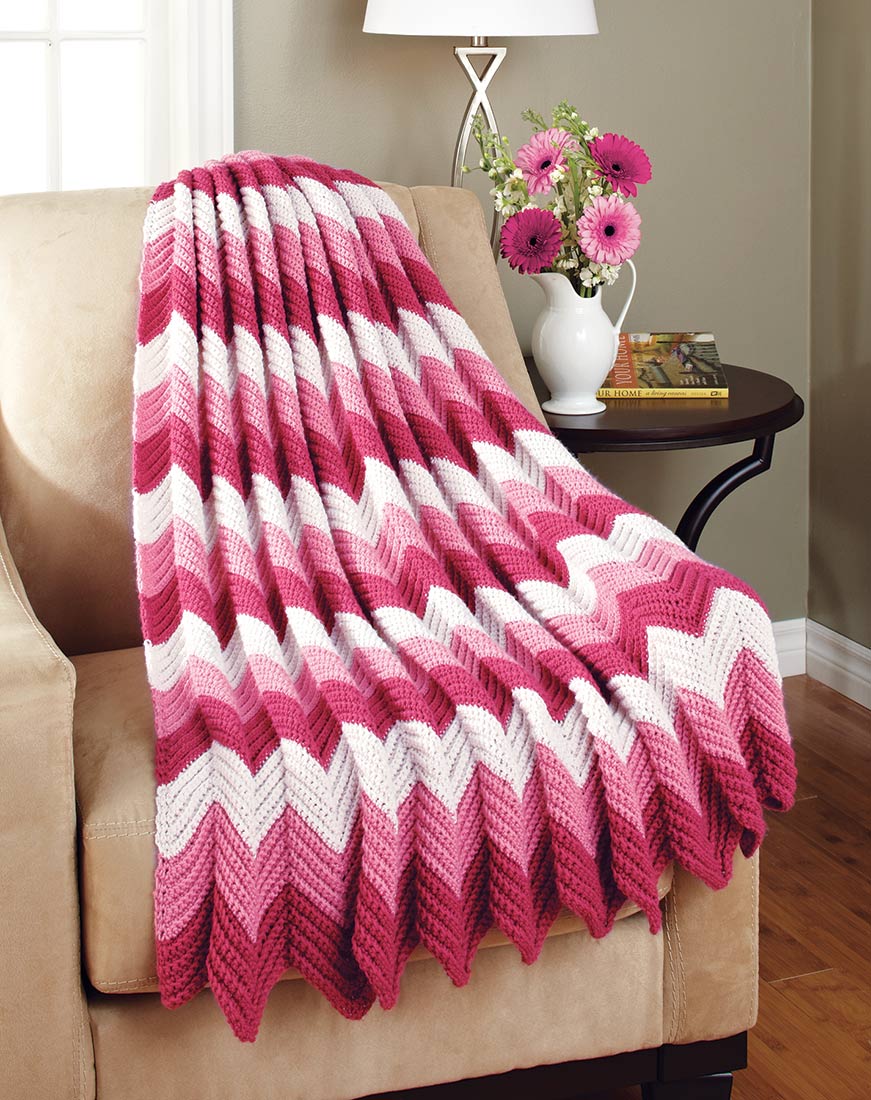 Ripples Galore Throw Pattern