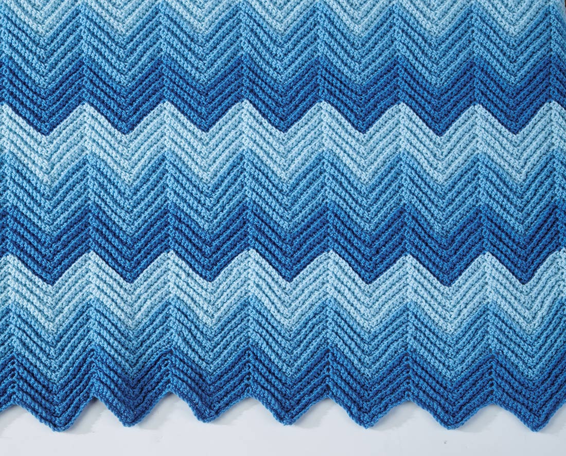 Ripples Galore Throw Pattern