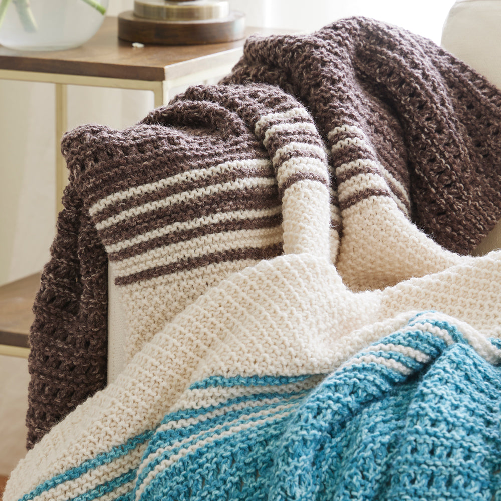 Land and Sea Knit Blanket